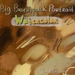 Portrait Watercolor Big BrushPack for Procreate by AvvArt