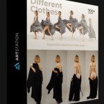 ARTSTATION – 700+ REFERENCE PHOTOS – DIFFERENT CLOTHES – SEQUENTIAL MOVEMENT BY NIKITA VITOL