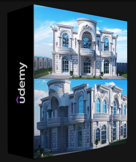 UDEMY – LEARN 3DS MAX BY 3D MODELING CLASSIC VILLA IN QATAR FROM A-Z