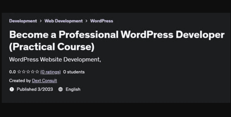 Become a Professional WordPress Developer