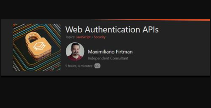 Frontend Master – Web Authentication APIs